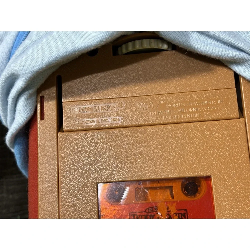 Vintage 1985 Teddy Ruxpin‎ Talking Bear Worlds of Wonder Tested Working w/ Tape